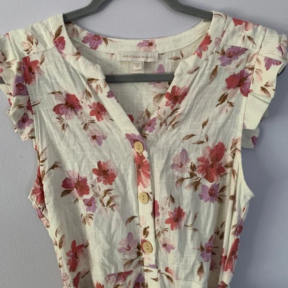 Cream floral dress - Picture 2 of 9